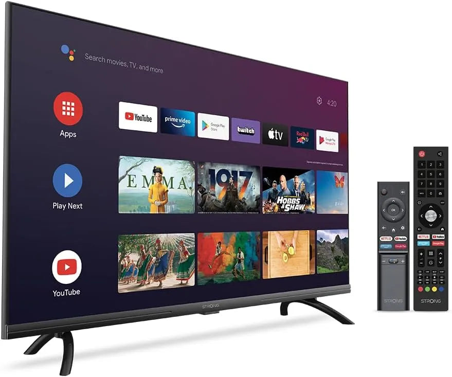 Strong SRT40FD5553 Smart TV, 40 inch, 100 cm, Full HD, Televisie 40 inch, met Android TV, Uitzonderlijk beeld, Triple Tuner