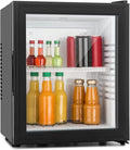 Klarstein, Mini-Kühlschrank mit Glastür, Verstellbare Ablagen, Kleiner Skincare Kühlschrank 12-18°C, Snacks & Kosmetik, Leiser Betrieb
