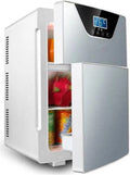 Minikoelkast, Drankenkoelkast met Verstelbare Planken, Elektrische In Kleine Koelkasten voor Slaapkamer, Color:Silver