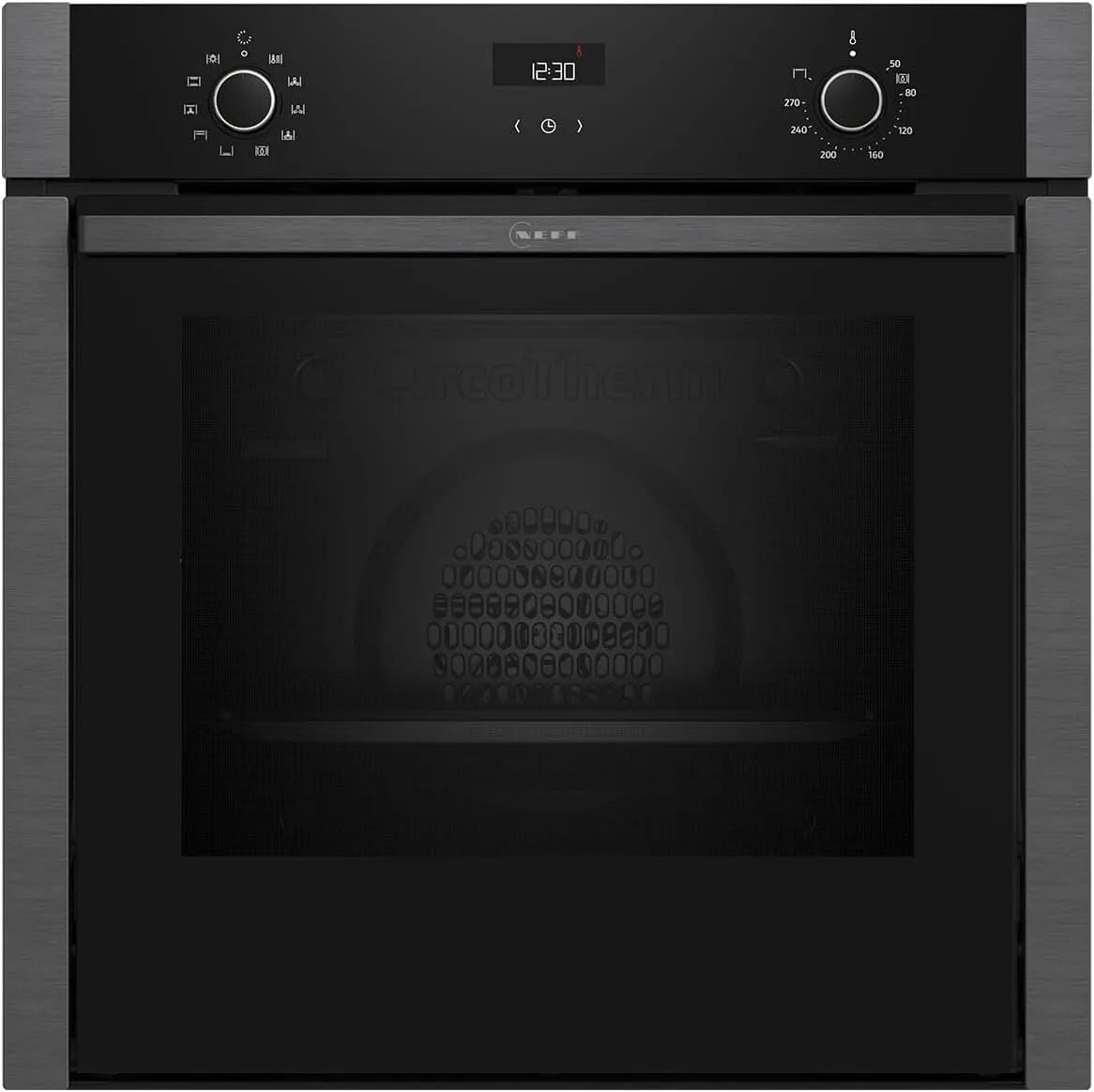 B3ACE2AG3 N50 elektrische oven, 60 cm, 60 x 60 cm, digitaal display, Made in Germany, intrekbare deur, Easy Clean, snel opwarmen
