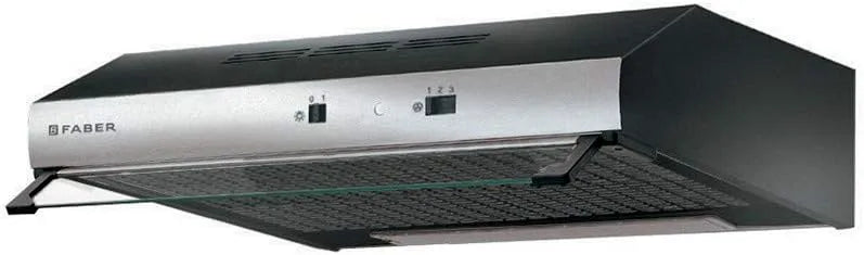 TCH04 SS18A, 741 295 m3/h, roestvrijstalen behuizing, Faber 741 295 m3/h onderbouw zwart, roestvrij staal D