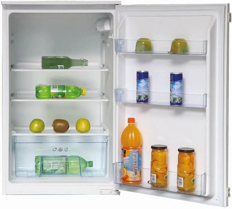 Candy CMLS59EW koelkast, 88 cm, Inbouw/sleepdeurtechniek/eendeurs/nis 88 cm/135 liter/1 groentelade/3 glasplaten
