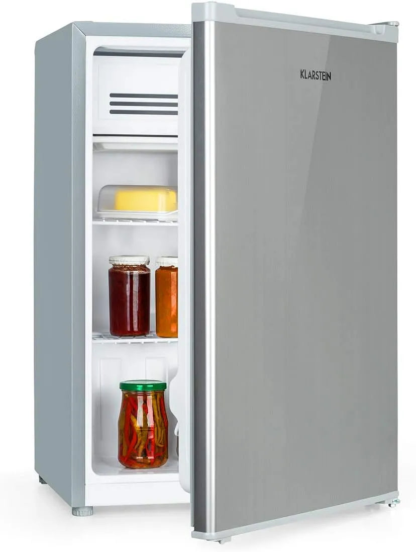 Klarstein koel-vriescombinatie, Koelkast Delaware 75L, Mini-Koelkast met Vriesvak 4L, Compressorkoeling voor Keuken voor Kantoor