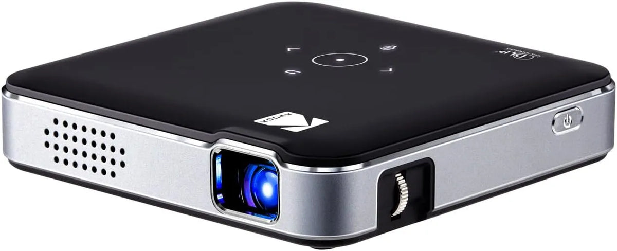 1080P projector, KODAK Luma 150 Ultra Mini Pocket Pico, Zwart Ingebouwde Batterij & Speaker, maakt verbinding met iPhone en