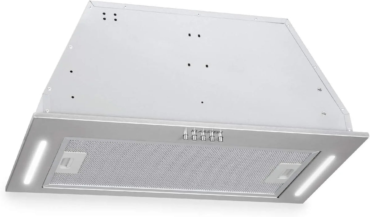 Klarstein afzuigkap, 61 dB, 3 niveaus, roestvrijstalen behuizing, Down Under, 190 watt motorvermogen in 3 niveaus
