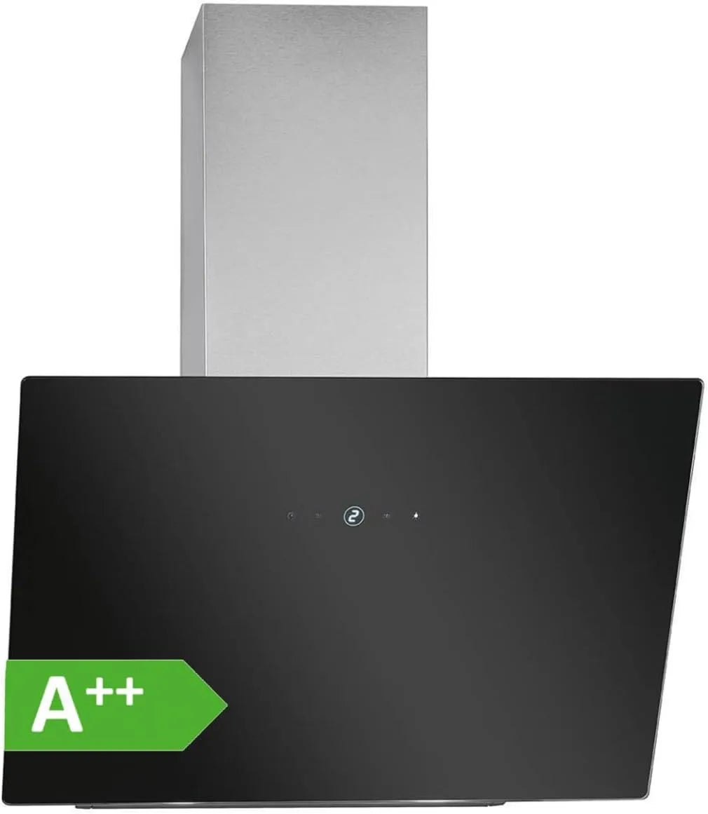 Bomann DU 7606 afzuigkap, 60 cm, 9 standen, stille werking, Recirculatie en afzuiging, Borstelloze DC-motor, Incl. montagemateriaal