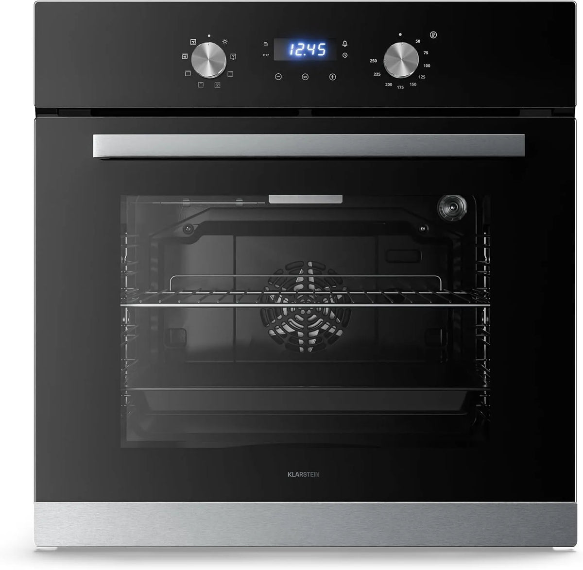 Klarstein elektrische oven, 60 cm, roestvrijstalen behuizing, timer, Verosteel Inbouwoven 60 cm