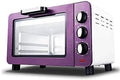 Elektrische oven, timer, elektrische mini-oven, zwart met timer, kleine voor het bakken in de caravan, 15 liter